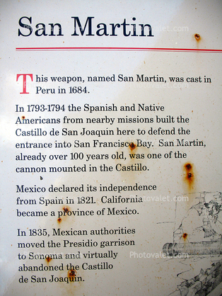 San Martin Weapon, Cannon, Artillery, gun, 1684