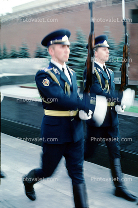 Changing of the Guards for Lenins Tomb, Red-Square, Russian Army