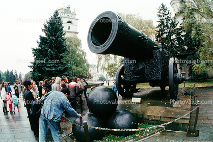 Tsar Canon, Cannonball, huge, big, Artillery, gun