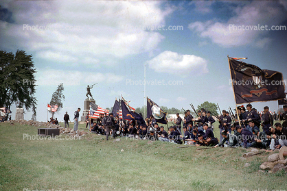 Soldiers, Infantry, Color Guard, Gettysburg, Civil War