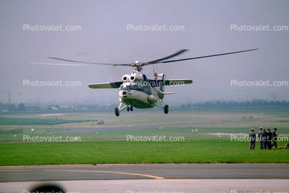 Mil MI-6a hook, Heavy transport Helicopter, Russian head-on, milestone of flight
