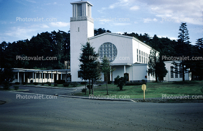 Camp Zama, Chapel Center, Church, Sagamihara, in Kanagawa Prefecture, Japan, 1940s