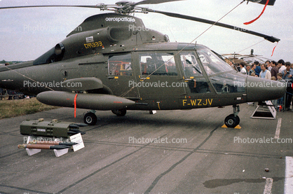 F-WZJV, tm333, SA 365M. 6005, Helicopter, Missiles