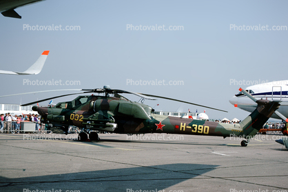 H-390, Mil Mi-28, Russian Helicopter, Paris le Bourget (LBG), 032, 16/06/1989