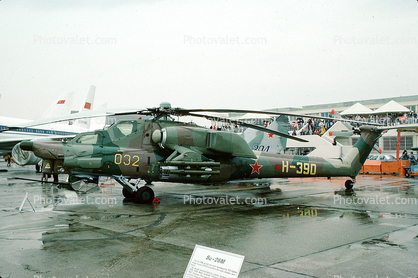 H-390, Mil Mi-28, Russian Helicopter, Paris le Bourget (LBG), 16/06/1989