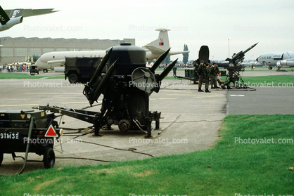 British Rapier Missiles, Surface-to-air missile, Radar controlled Missile launcher, Rocket launcher, aviation