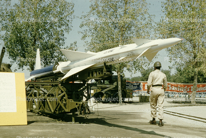 Missile, aviation, rocket, MIM-14 Nike-Hercules Surface to Air Missile, United States Army, Camp San Luis Obispo, California, SAM