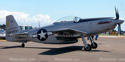 464551, North American P-51D Mustang, tailwheel