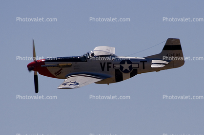 P-51D in flight, airborne, flying, flight