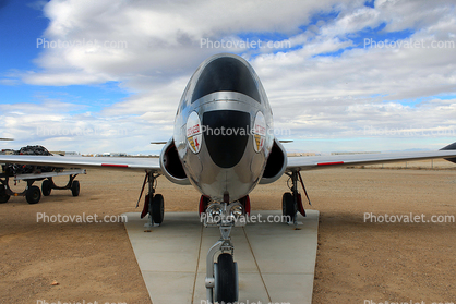 51-4533, T-33 head-on, front view, Palmdale, California