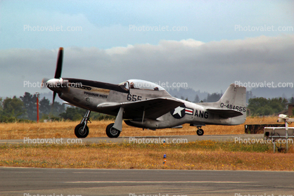North American P-51D Mustang, spinning prop, propeller