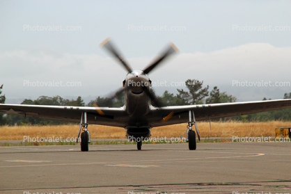 North American P-51D Mustang, spinning prop, propeller