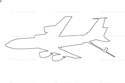 KC-135R Refueling Boom Outline, CFM56 Jet Engines