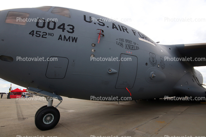 97-0043, 452nd AMW, Boeing C-17A Globemaster III, AFRC, United States Air Force, USAF