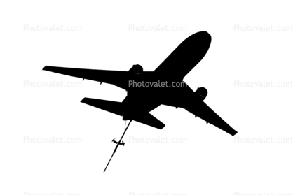 KC-10A Extender silhouette, Refueling Probe extended