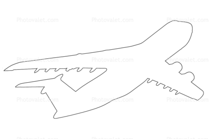 C-5M Super Galaxy line drawing, outline