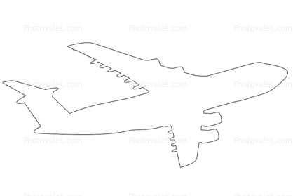 C-5M Super Galaxy line drawing, outline