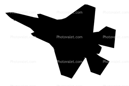 F-35A Lightning II silhouette, shape, Planform