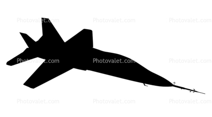 Boeing/Saab T-X advanced jet trainer silhouette, shape