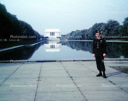USAF Cadet, Reflecting Pool, 1966, 1960s
