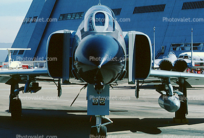 McDonnell Douglas F-4 Phantom, head-on, Moffett Field