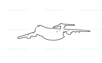 C-5A outline, line drawing