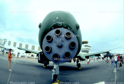 Gatling Gun, Abbotsford Airport, A-10 Thunderbolt Warthog, head-on, Chin Gun, Cannon