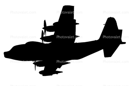 Lockheed MC-130P silhouette, logo, shape