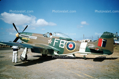 Tally Ho, North American P-51D Mustang, camouflage, RAF