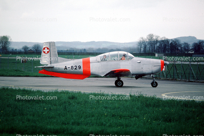 A-829, Pilatus P-3, Swiss Air Force, Switzerland, Swiss Flugwaffe