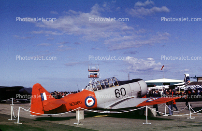 NZ1060, New Zealand Air Force, RNZAF, Mk III Harvard Trainer Aircraft 60