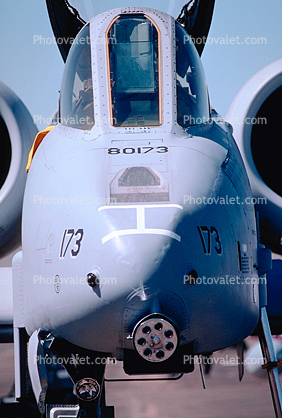 80173, A-10 Thunderbolt Warthog, 355th Fighter Wing, Chin Gun, Cannon