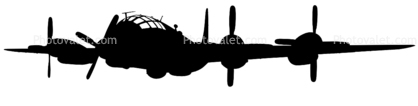 Boeing WB-50D Superfortress silhouette, shape