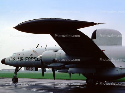 Wingtip fuel tanks with a Lockheed EC-121D Warning Star, Early Warning Aircraft
