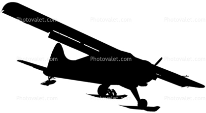 De Havilland U-6A silhouette, logo, shape