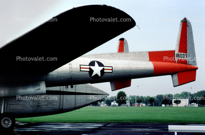 Fairchild C-119J Flying Boxcar, 18037, USAF 51-8037, Wright-Patterson Air Force Base, Fairborn, Ohio