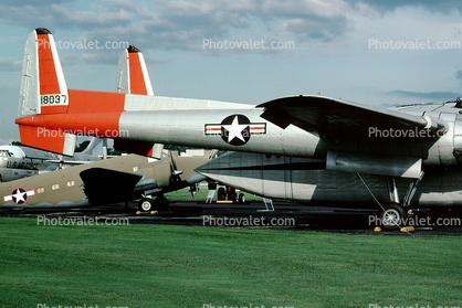 Fairchild C-119J Flying Boxcar, 18037, USAF 51-8037, Wright-Patterson Air Force Base, Fairborn, Ohio