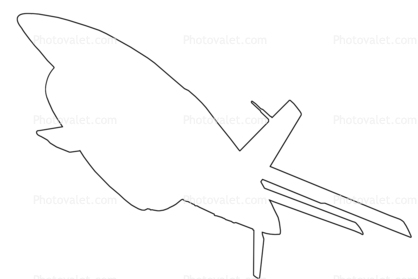 Ryan BQM-34 Firebee, Target Drone Missile, UAV, drone outline, shape, logo, outline
