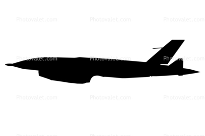 Teledyne Ryan AQM-34L Firebee Silhouette, UAV, drone, shape, logo