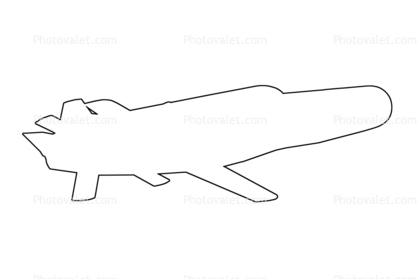 outline Northrop AGM-236A Tacit Rainbow, line drawing