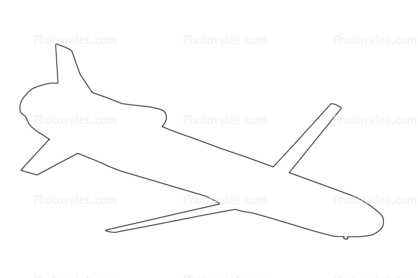 BOEING AGM-86B ALCM outline, Cruise Missile, UAV, drone, shape