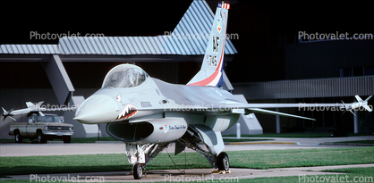 Lockheed F-16 Fighting Falcon, Wright-Patterson Air Force Base, Fairborn, Ohio, Panorama