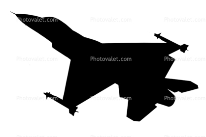 F-16 Fighting Falcon Silhouette, shape, logo