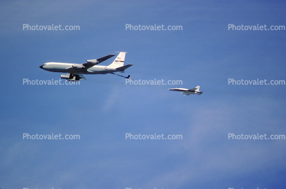 KC-135 Aerial Refueling, Air-to-Air, F-18, 53135, AFMC, NASA