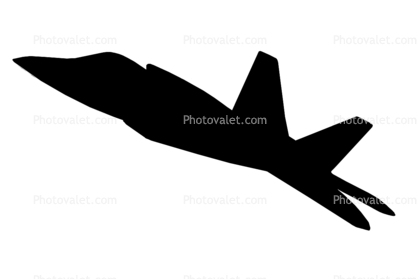 stealth fighter Silhouette, shape, logo