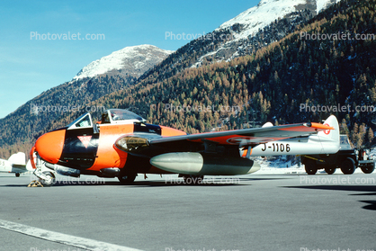 De Havilland Vampire FB6 (DH-100), J-1106, Swiss Air Force
