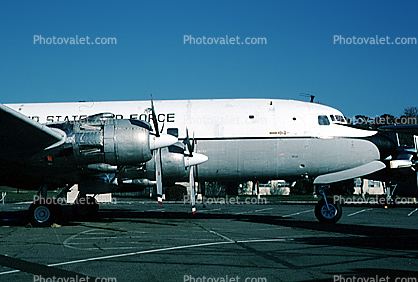 Douglas C-118A Liftmaster, 131602, R-2800 Radial Engines, Travis Air Force Base, California