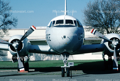 C-131D Samaritan at Travis Air Force Base, California, head-on