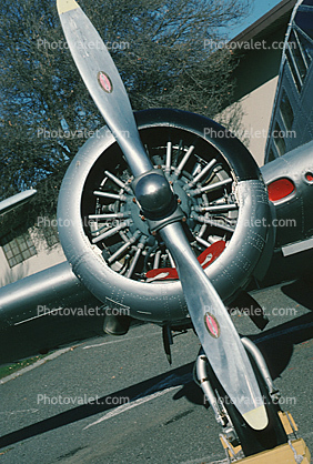 Radial Engine, propeller, Beech C-45H Expeditor