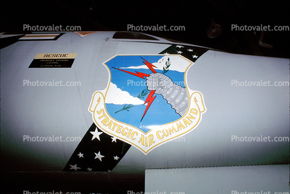 Convair B-58A Hustler, Chanute Air Force Base, Rantoul, Illinois, Insignia, shield, crest, logo, noseart, J79 turbojet, 1950s